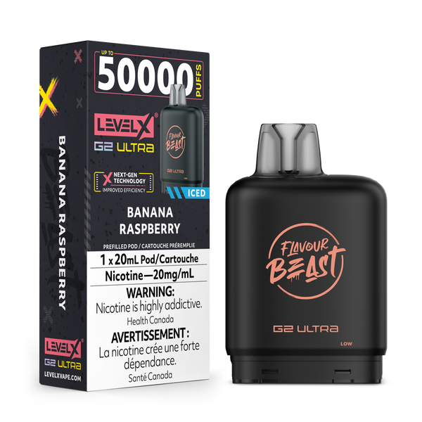 BANANA RASPBERRY - FLAVOUR BEAST LEVEL X G2 ULTRA (20mL) (ONTARIO)