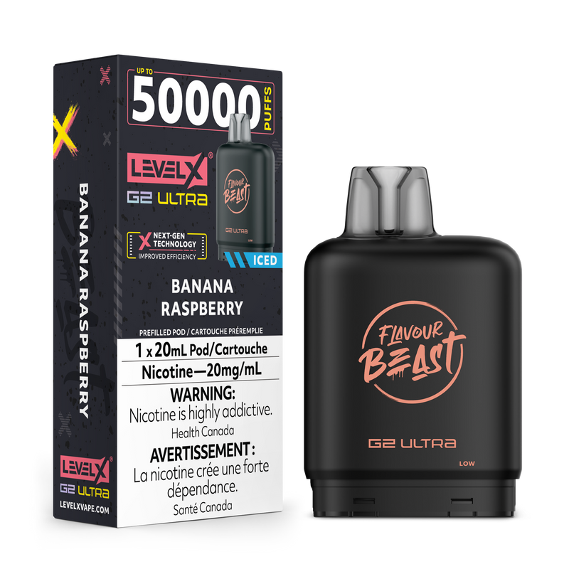 BANANA RASPBERRY - FLAVOUR BEAST LEVEL X G2 ULTRA (20mL) (ONTARIO)
