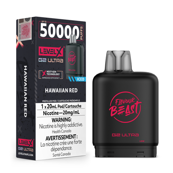HAWAIIAN RED - FLAVOUR BEAST LEVEL X G2 ULTRA (20mL) (ONTARIO)