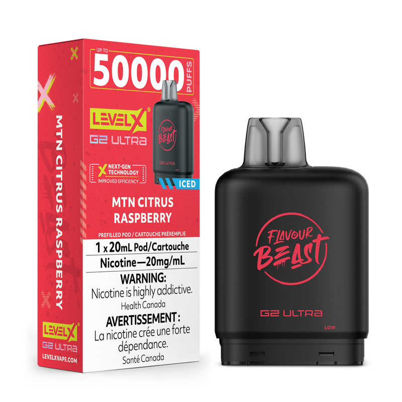 MTN CITRUS RAPSBERRY - FLAVOUR BEAST LEVEL X G2 ULTRA (20mL) (ONTARIO)