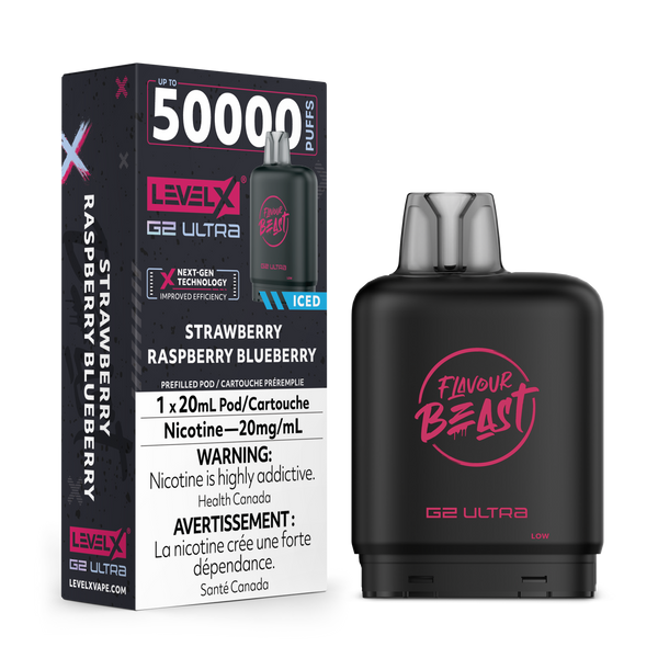 STRAWBERRY RASPBERRY BLUEBERRY - FLAVOUR BEAST LEVEL X G2 ULTRA (20mL) (ONTARIO)