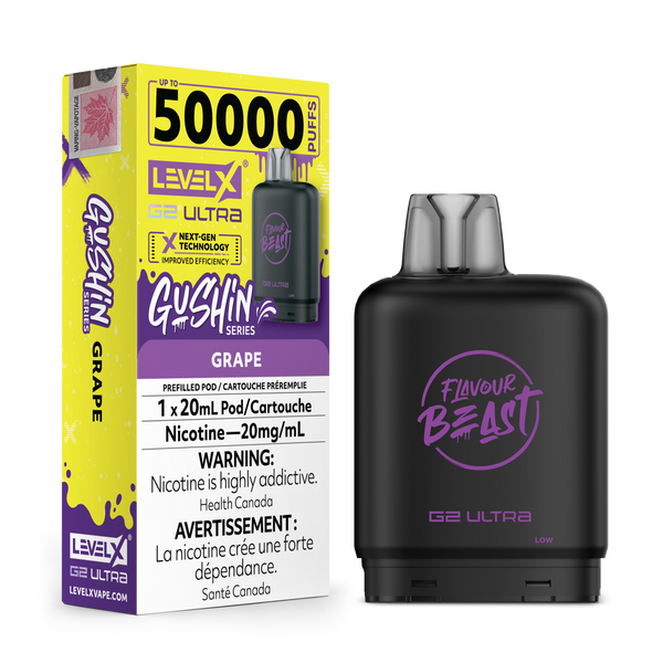 GUSHIN GRAPE - FLAVOUR BEAST LEVEL X G2 ULTRA (20mL) (ONTARIO)
