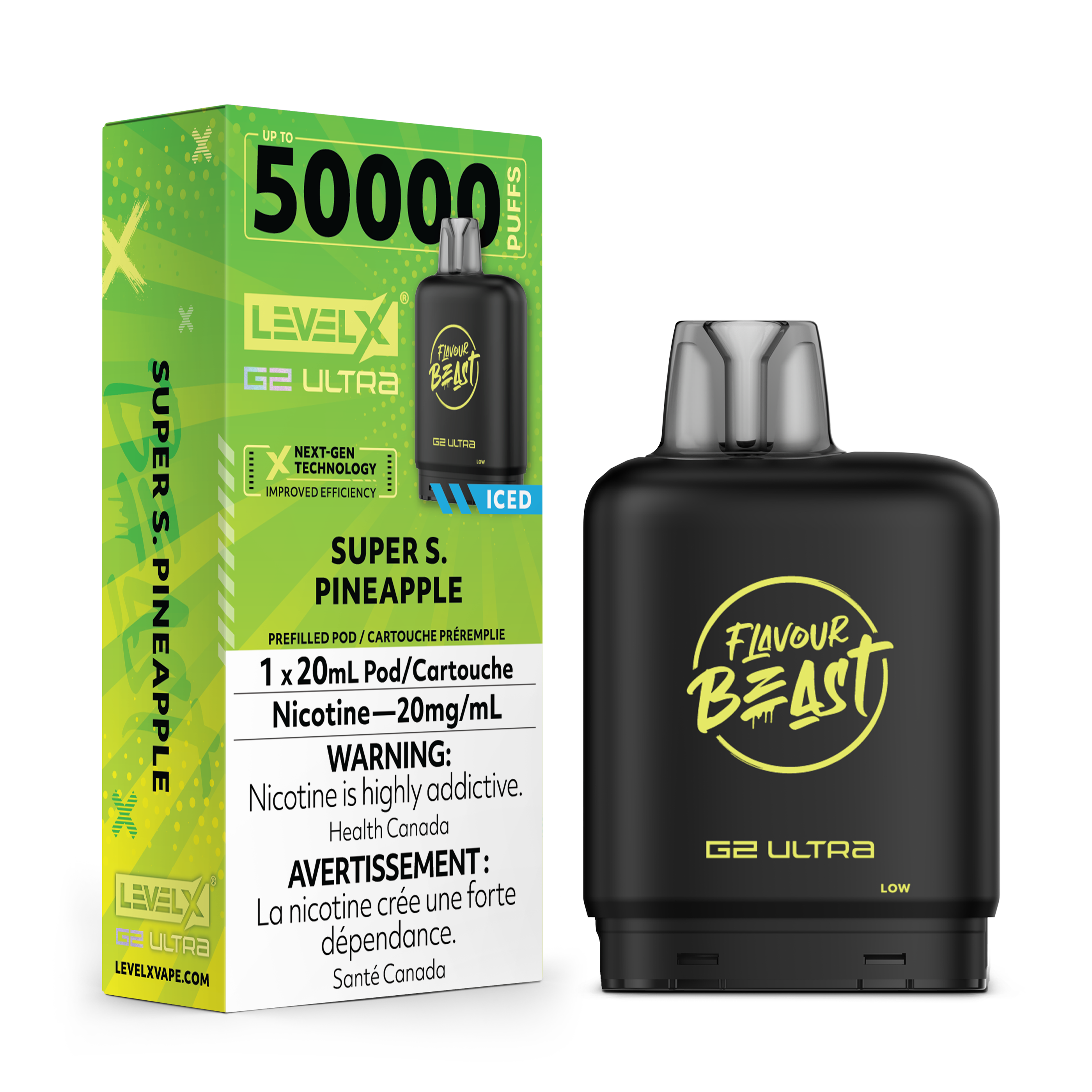 SUPER SOUR PINEAPPLE ICED- FLAVOUR BEAST LEVEL X G2 ULTRA (20mL)