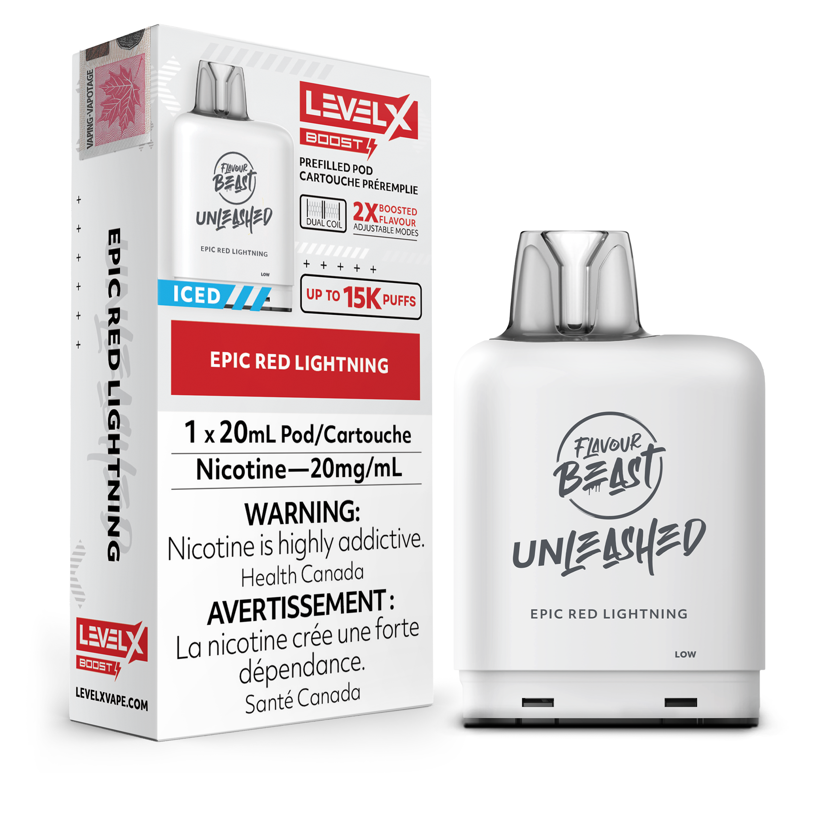EPIC RED LIGHTNING - LEVEL X FB UNLEASHED BOOST (20mL) (ONTARIO)