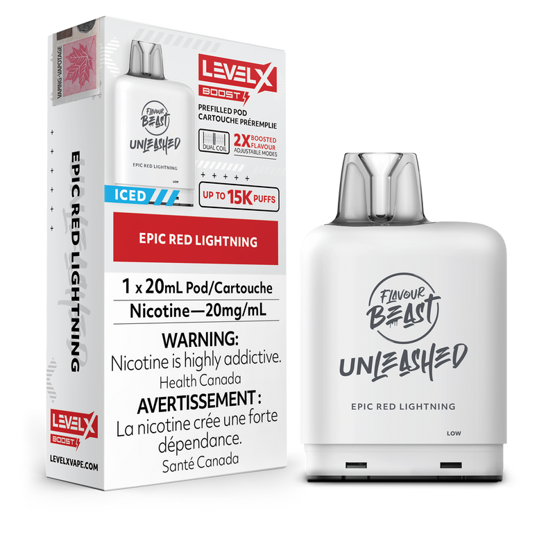 EPIC RED LIGHTNING - LEVEL X FB UNLEASHED BOOST POD (20mL)