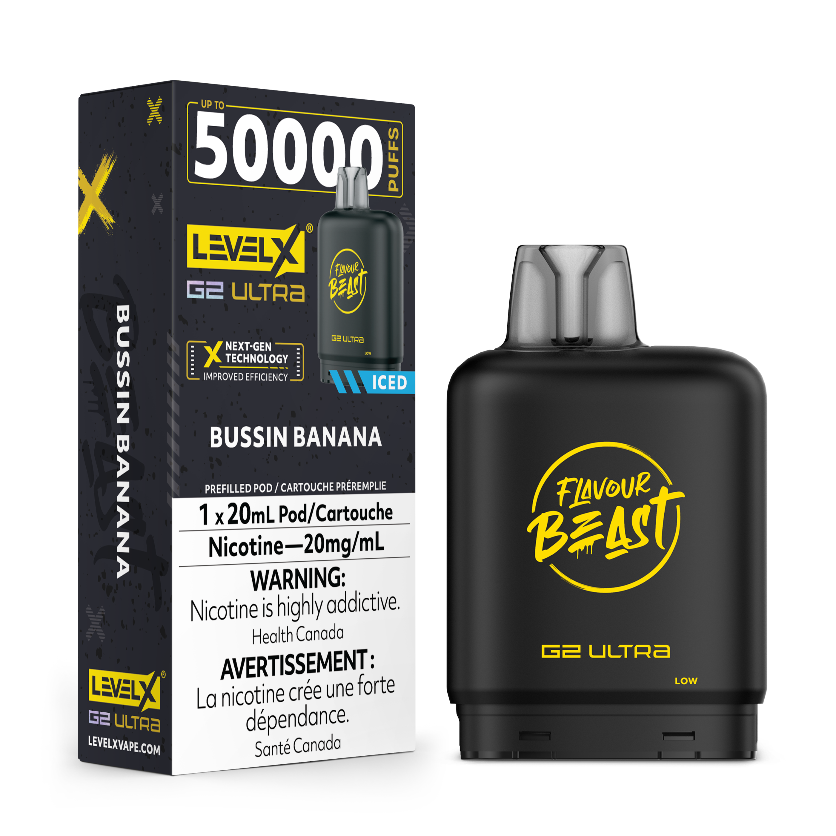 BUSSIN' BANANA - FLAVOUR BEAST LEVEL X G2 ULTRA (20mL) (ONTARIO)