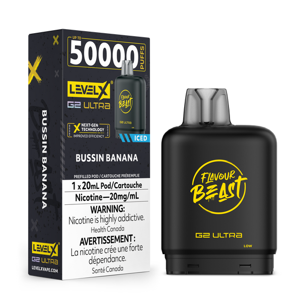 BUSSIN' BANANA - FLAVOUR BEAST LEVEL X G2 ULTRA (20mL) (ONTARIO)