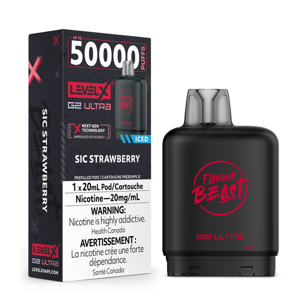 SIC STRAWBERRY - FLAVOUR BEAST LEVEL X G2 ULTRA (20mL) (ONTARIO)