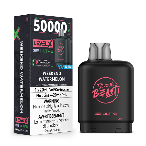 WEEKEND WATERMELON - FLAVOUR BEAST LEVEL X G2 ULTRA (20mL) (ONTARIO)