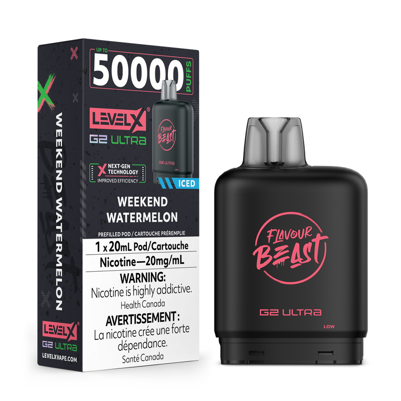 WEEKEND WATERMELON - FLAVOUR BEAST LEVEL X G2 ULTRA (20mL) (ONTARIO)