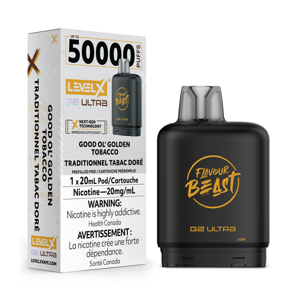 GOOD OL' GOLDEN TOBACCO - FLAVOUR BEAST LEVEL X G2 ULTRA (20mL) (ONTARIO)