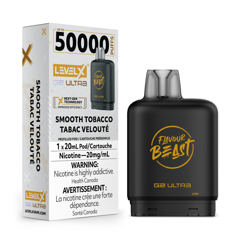 SMOOTH TOBACCO - FLAVOUR BEAST LEVEL X G2 ULTRA (20mL) (ONTARIO)