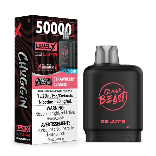 STRAWBERRY CLASSIC - FLAVOUR BEAST LEVEL X G2 ULTRA (20mL) (ONTARIO)