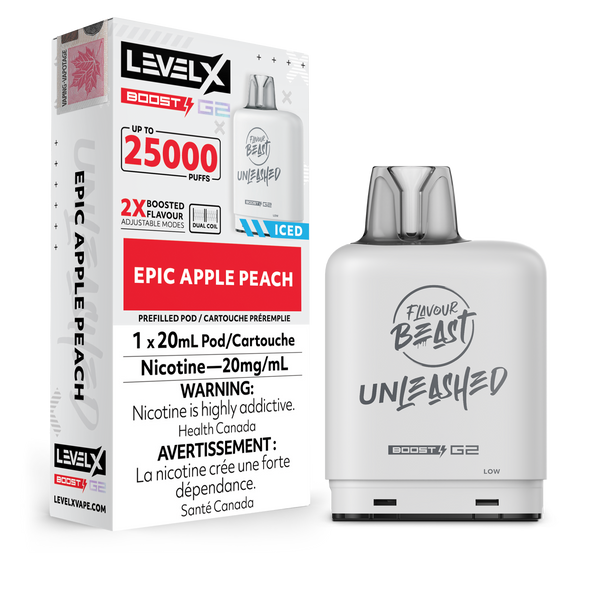 EPIC APPLE PEACH - LEVEL X FB UNLEASHED BOOST (20mL) (ONTARIO)