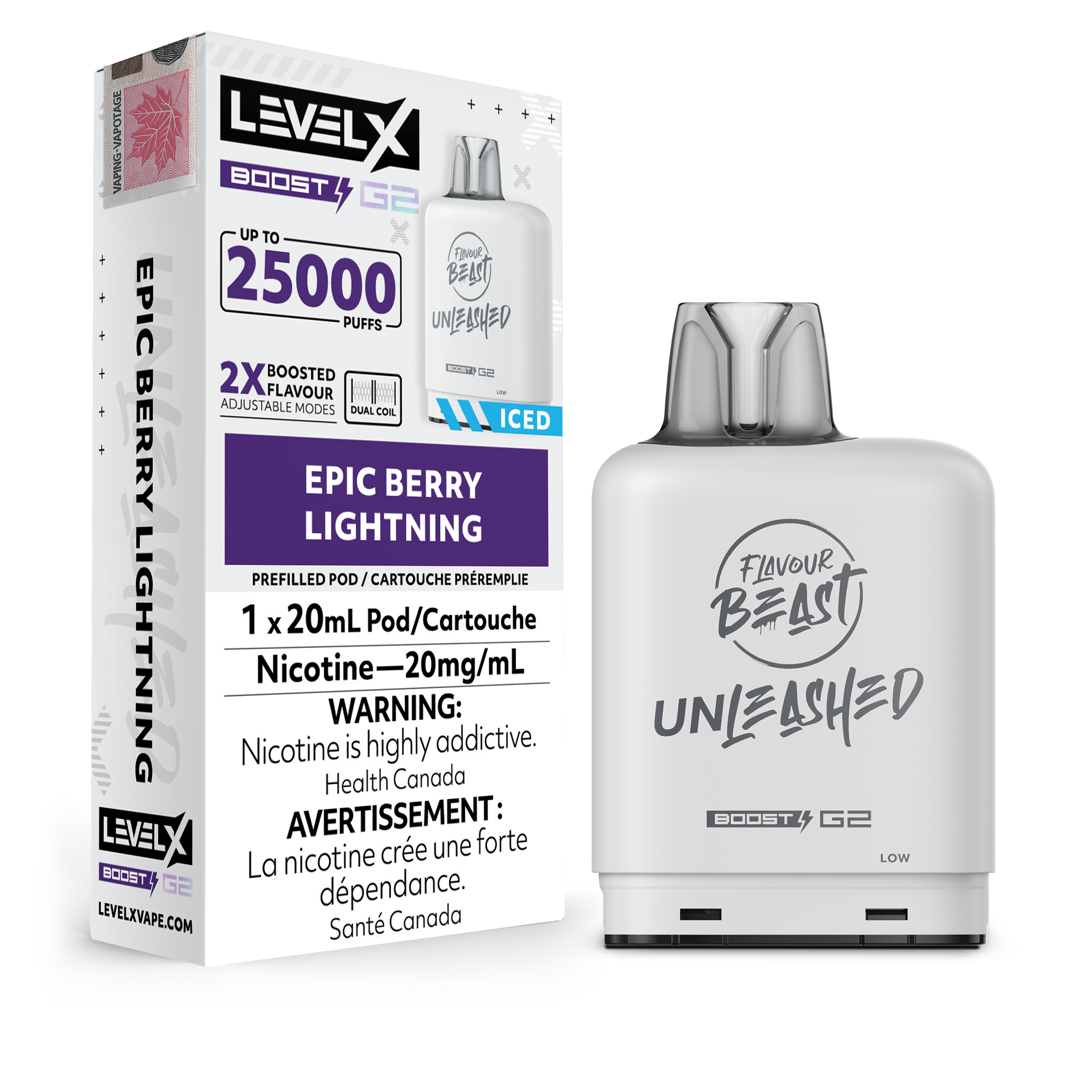 EPIC BERRY LIGHTNING - LEVEL X FB UNLEASHED BOOST (20mL) (ONTARIO)