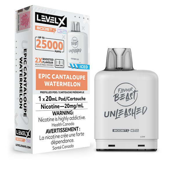 EPIC CANTALOUPE WATERMELON - LEVEL X FB UNLEASHED BOOST (20mL) (ONTARIO)