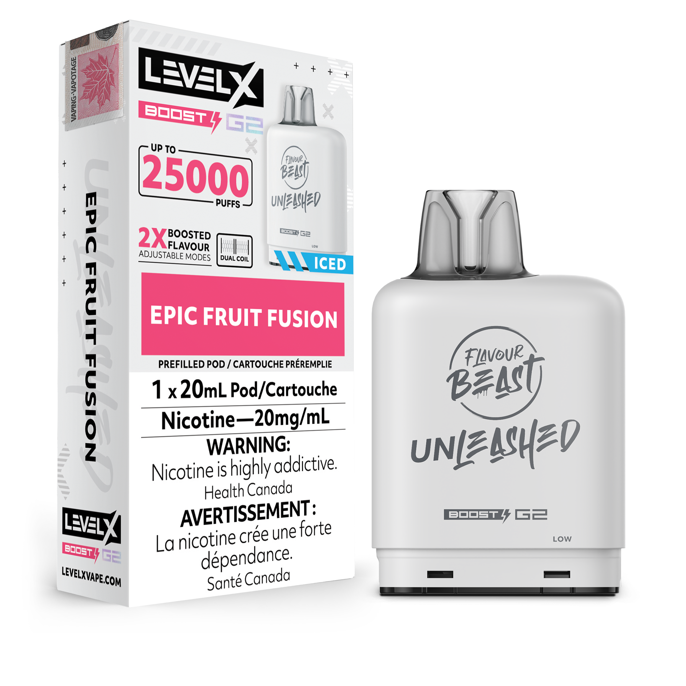 EPIC FRUIT FUSION - LEVEL X FB UNLEASHED BOOST (20mL) (ONTARIO)