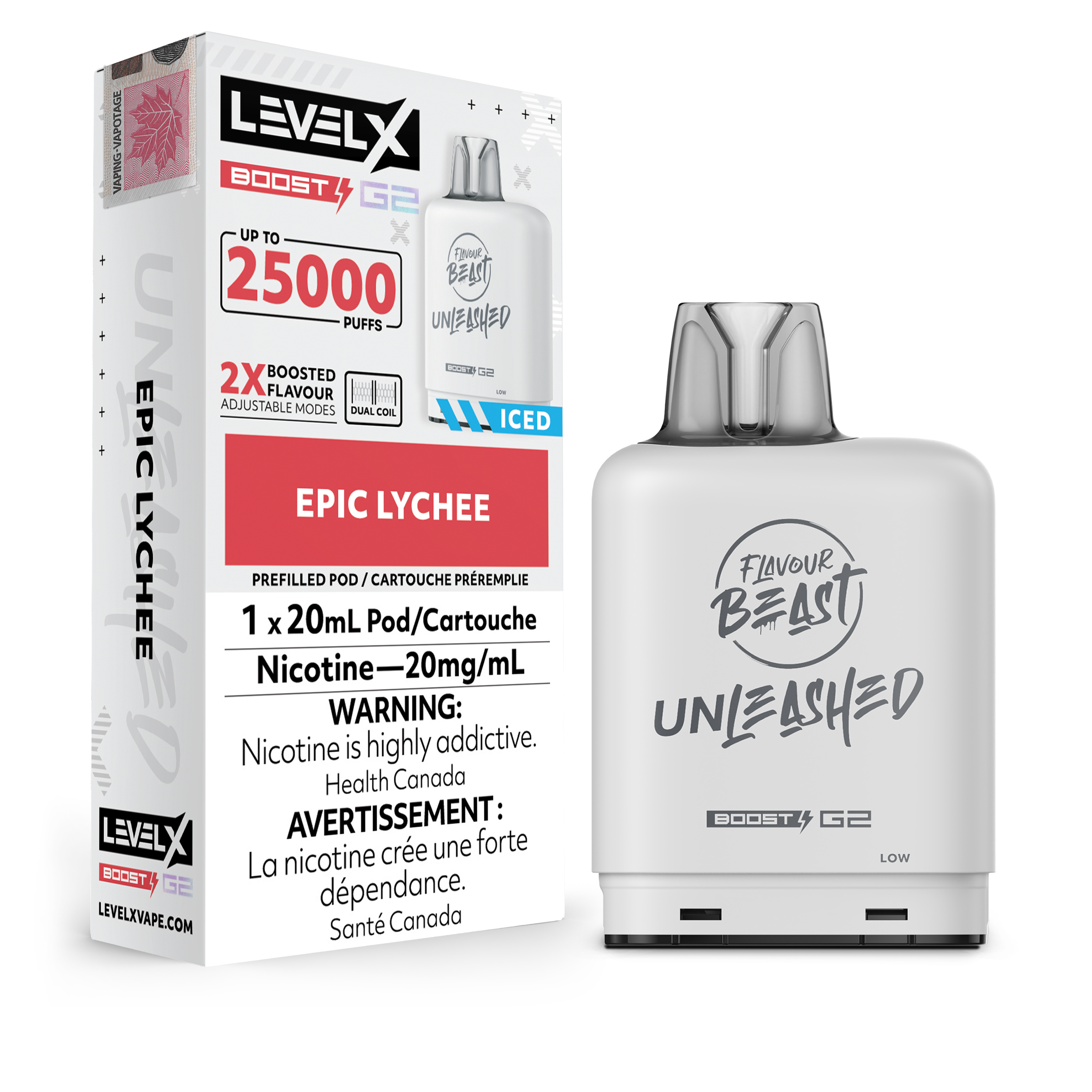 EPIC LYCHEE - LEVEL X FB UNLEASHED BOOST (20mL) (ONTARIO)