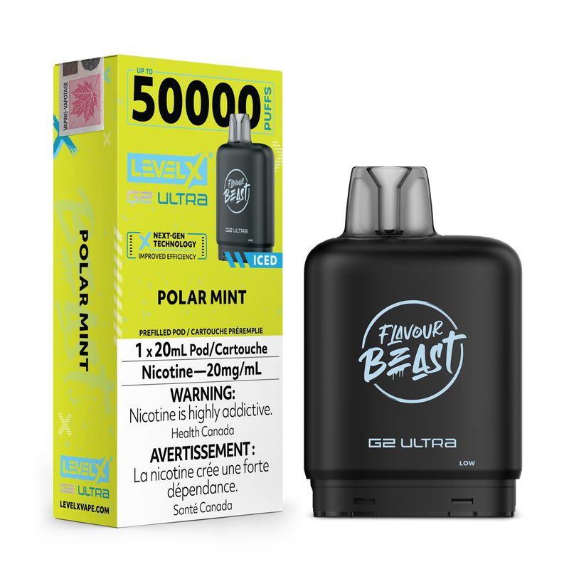 POLAR MINT - FLAVOUR BEAST LEVEL X G2 ULTRA (20mL) (ONTARIO)