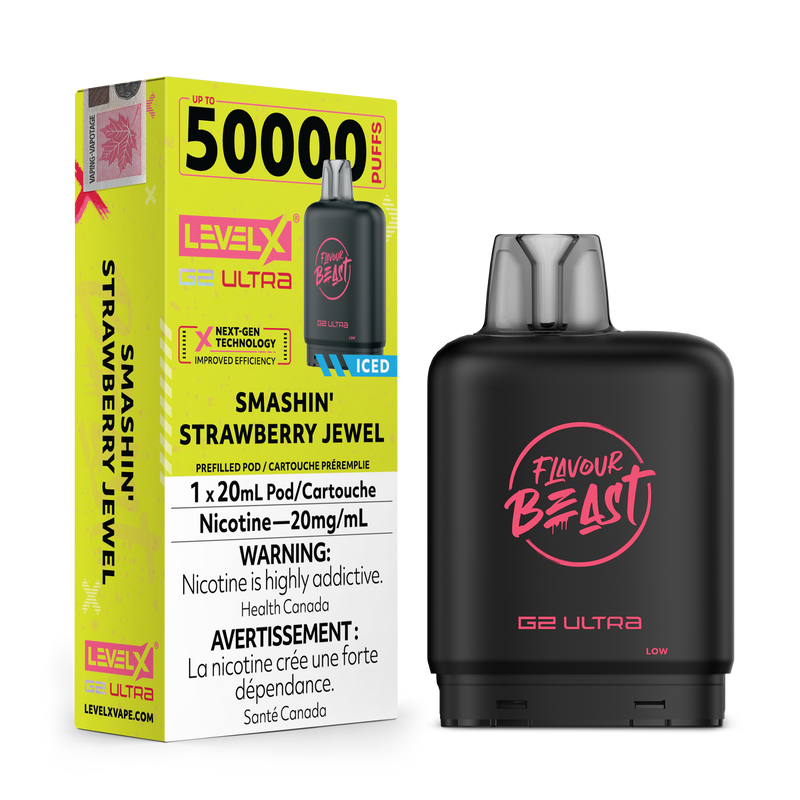 SMASHIN' STRAWBERRY JEWEL - FLAVOUR BEAST LEVEL X G2 ULTRA (20mL) (ONTARIO)