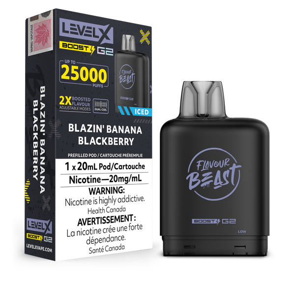 BLAZIN' BANANA BLACKBERRY - LEVEL X FB BOOST (20mL) (ONTARIO)