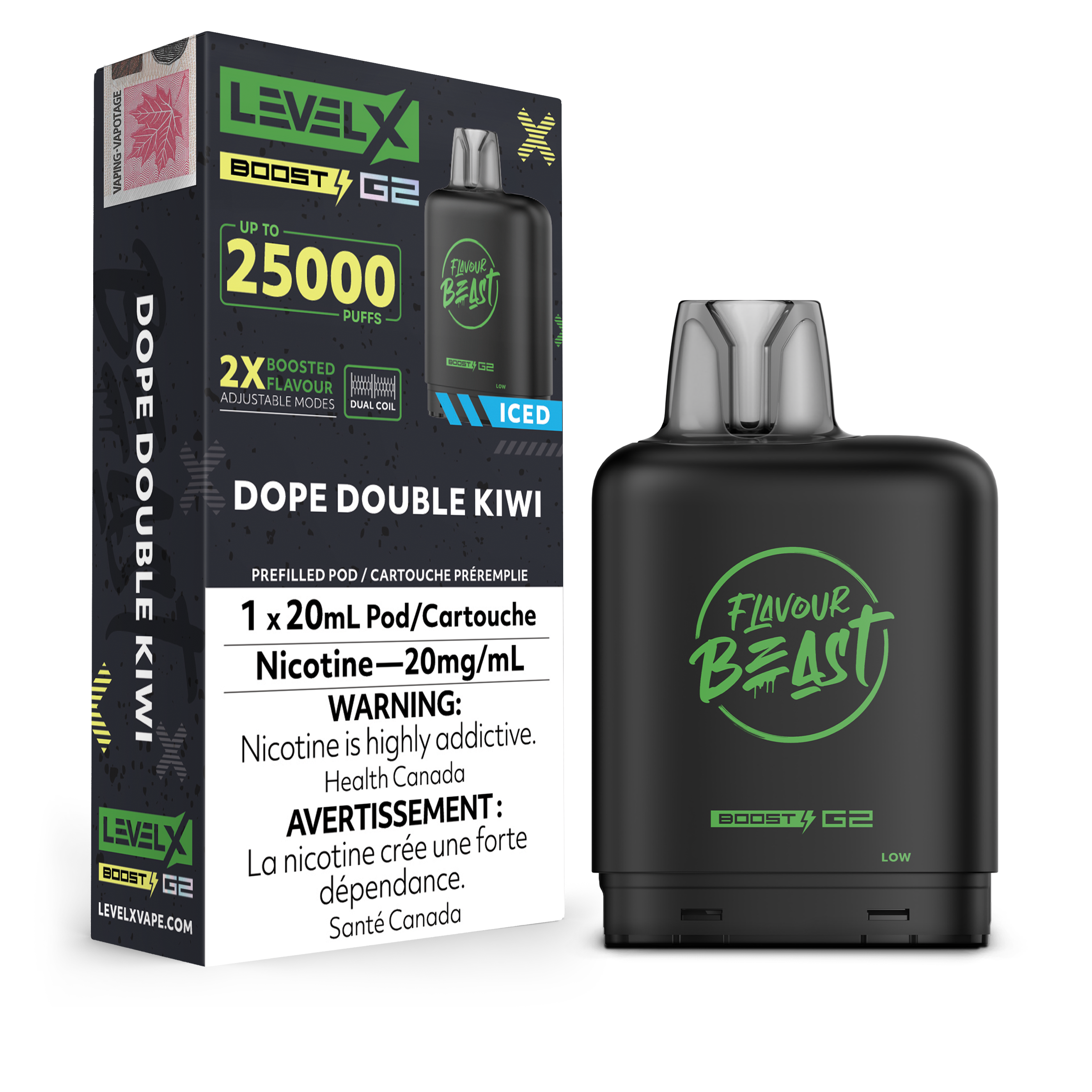 DOPE DOUBLE KIWI - LEVEL X FB BOOST (20mL) (ONTARIO)