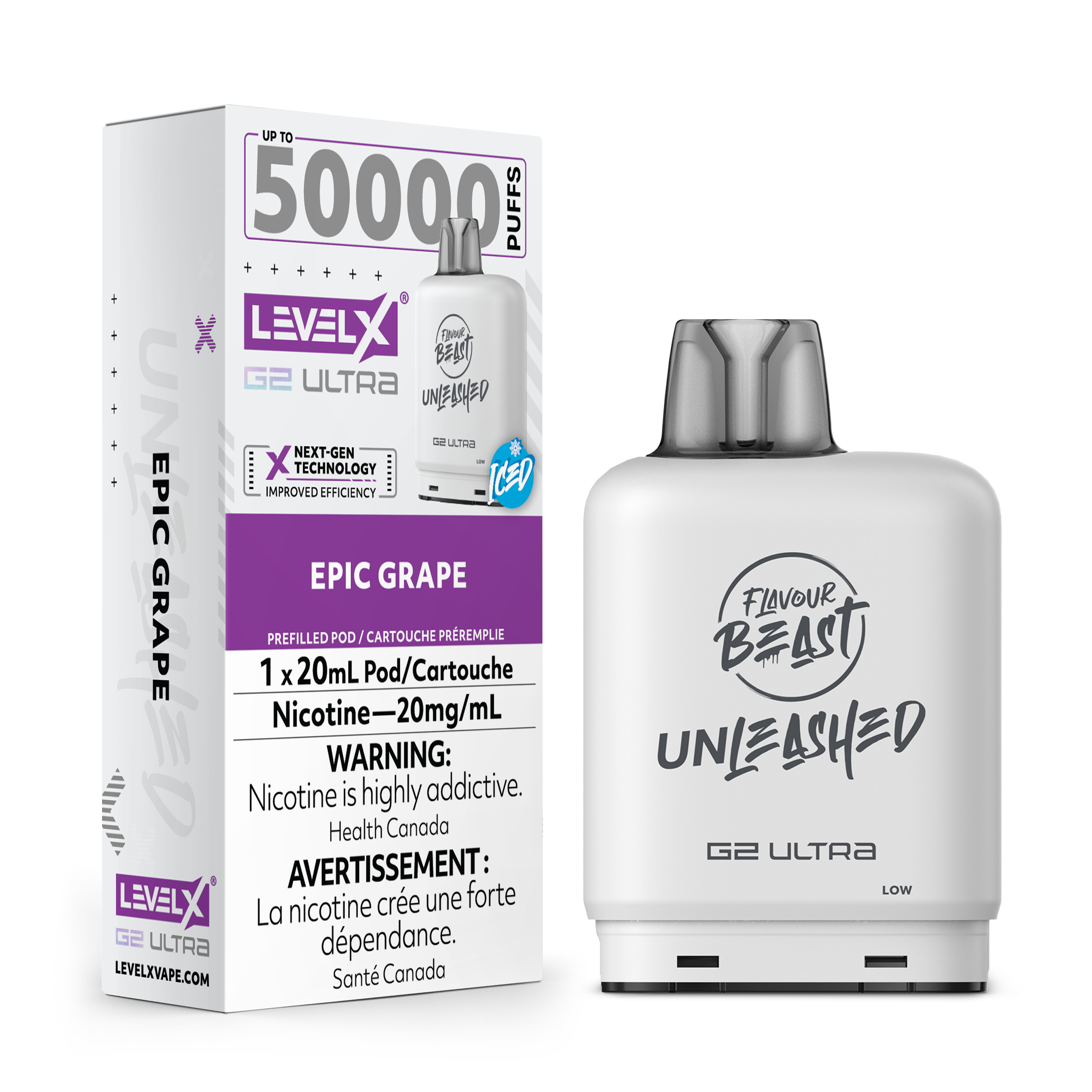 EPIC GRAPE - LEVEL X FB UNLEASHED G2 ULTRA (20mL) (ONTARIO)