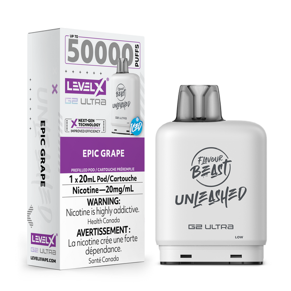 EPIC GRAPE - LEVEL X FB UNLEASHED G2 ULTRA (20mL) (ONTARIO)