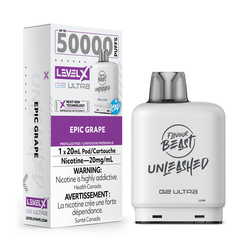 EPIC GRAPE - LEVEL X FB UNLEASHED G2 ULTRA (20mL) (ONTARIO)