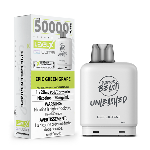 EPIC GREEN GRAPE - LEVEL X FB UNLEASHED G2 ULTRA (20mL) (ONTARIO)