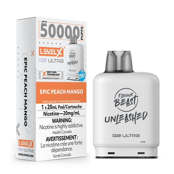 EPIC PEACH MANGO - LEVEL X FB UNLEASHED G2 ULTRA (20mL) (ONTARIO)