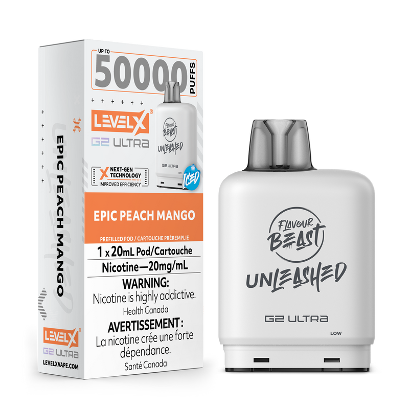 EPIC PEACH MANGO - LEVEL X FB UNLEASHED G2 ULTRA (20mL) (ONTARIO)