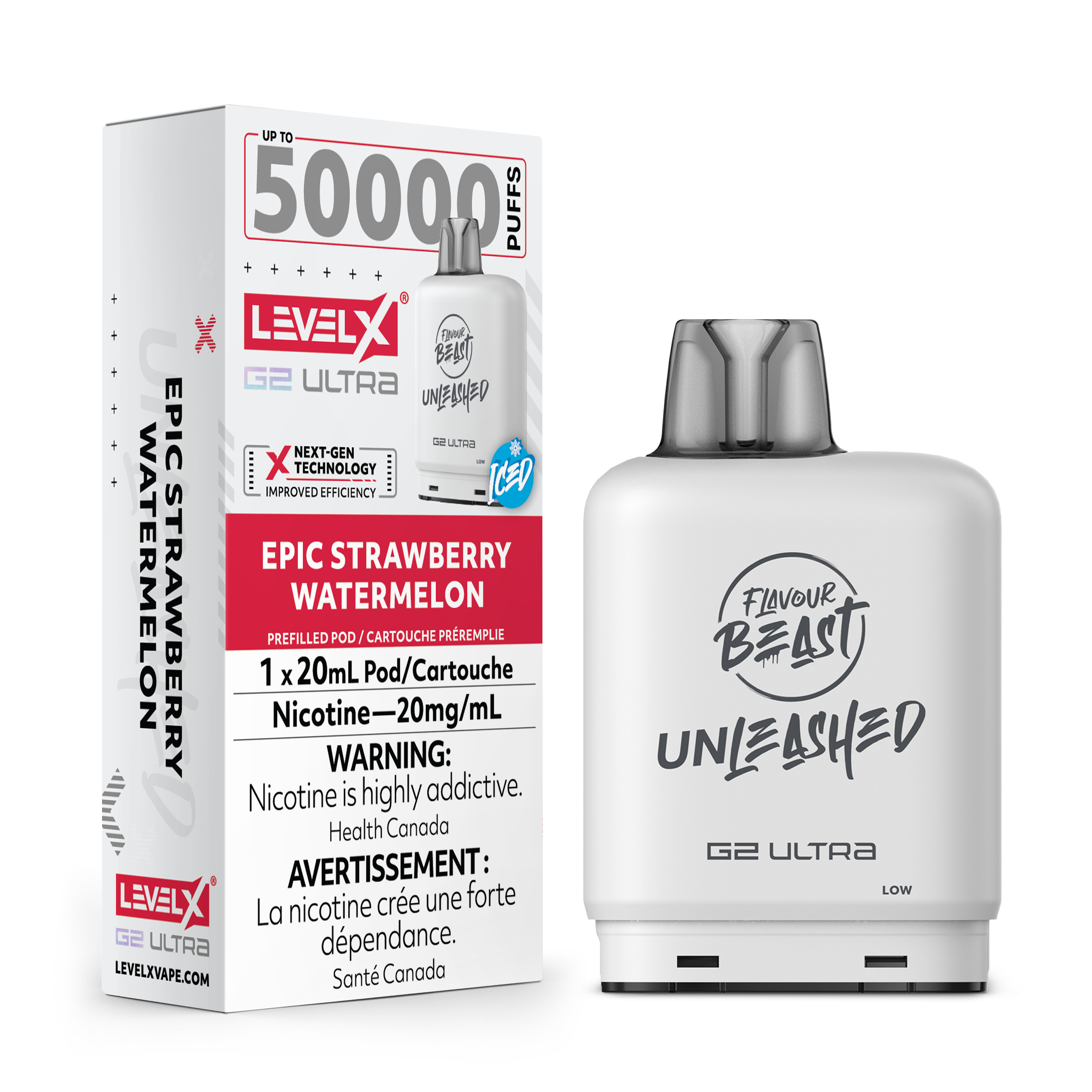 EPIC STRAWBERRY WATERMELON - LEVEL X FB UNLEASHED G2 ULTRA (20mL) (ONTARIO)