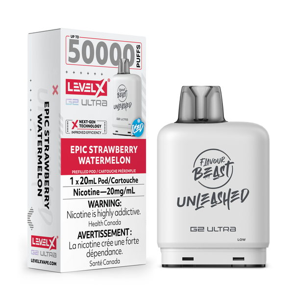 EPIC STRAWBERRY WATERMELON - LEVEL X FB UNLEASHED G2 ULTRA (20mL) (ONTARIO)