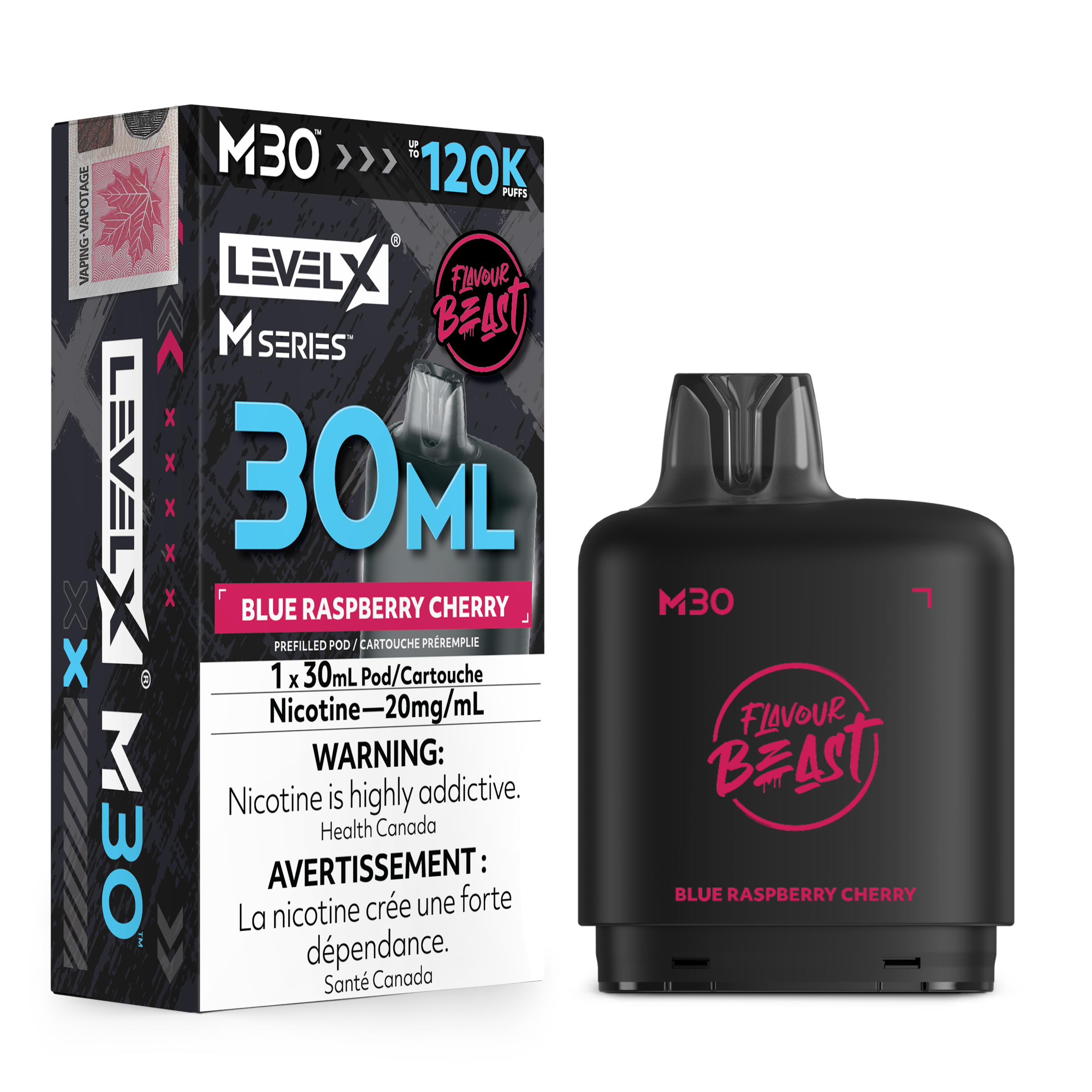 BLUE RASPBERRY CHERRY - LEVEL X M30 (30mL) *LEVEL X M DEVICE REQUIRED*