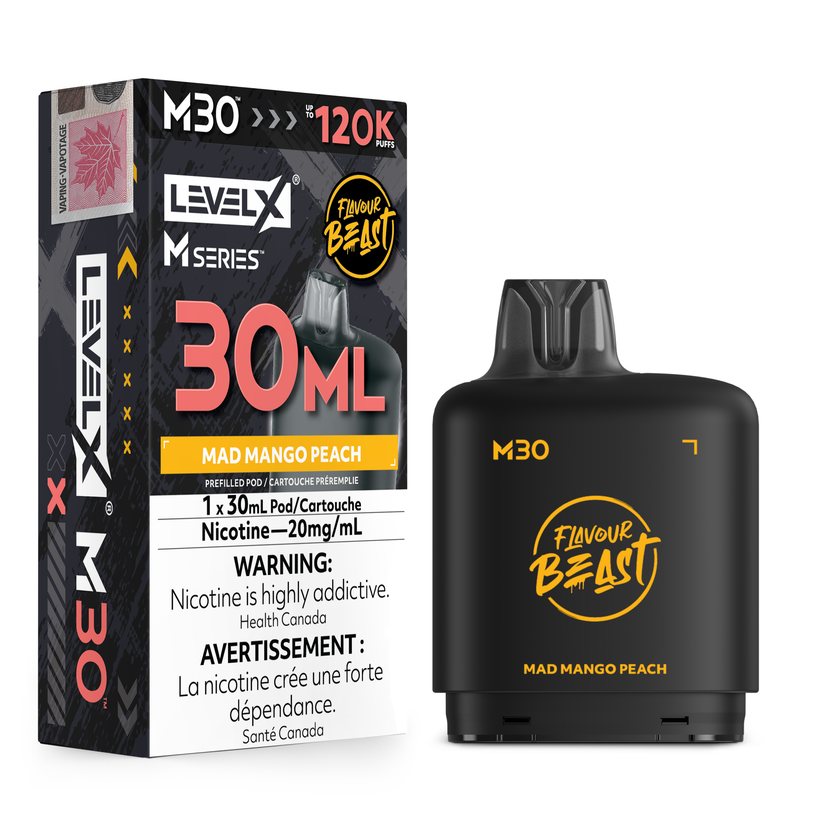 MAD MANGO PEACH  - LEVEL X M30 (30mL) *LEVEL X M DEVICE REQUIRED*