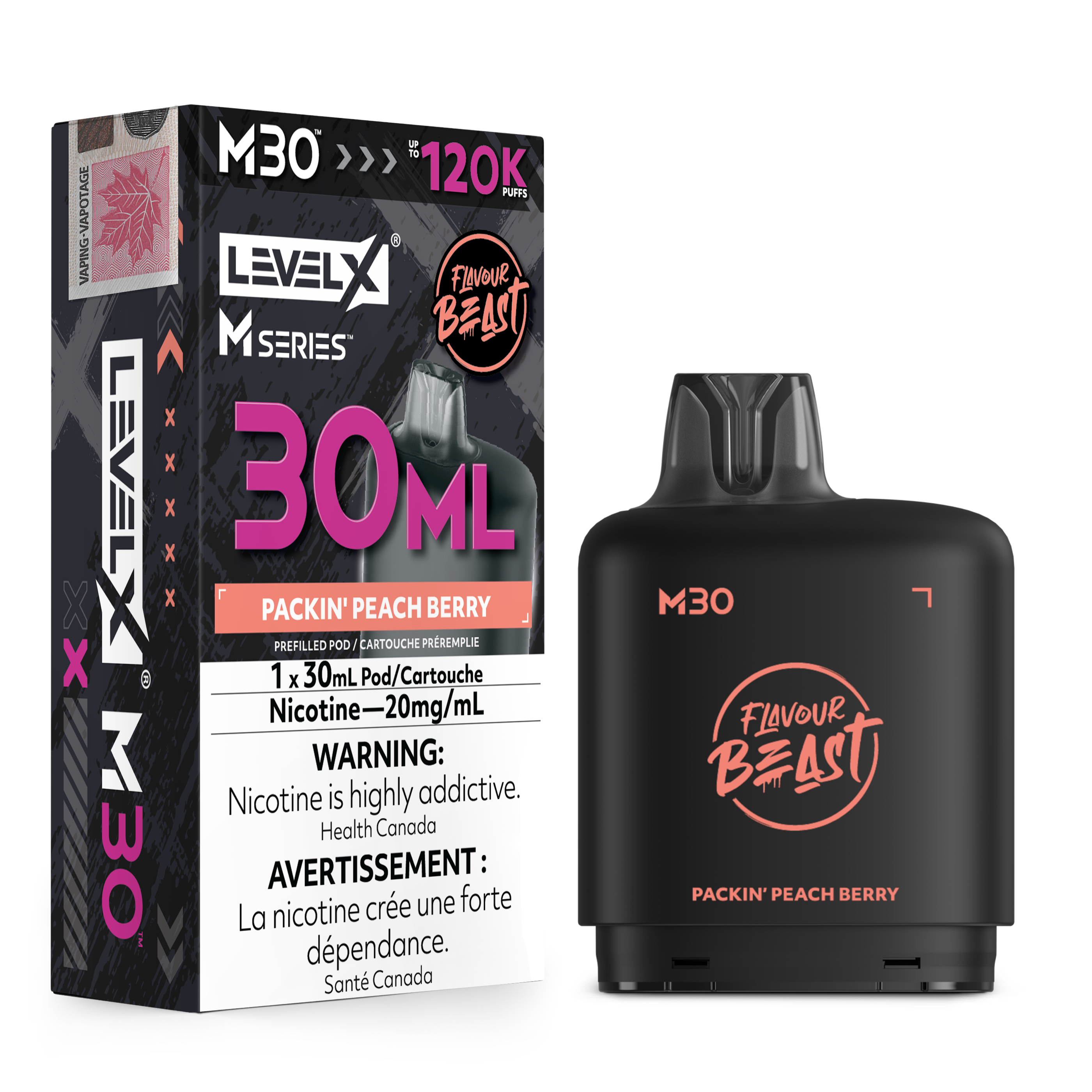 PACKIN' PEACH BERRY  - LEVEL X M30 (30mL) *LEVEL X M DEVICE REQUIRED*