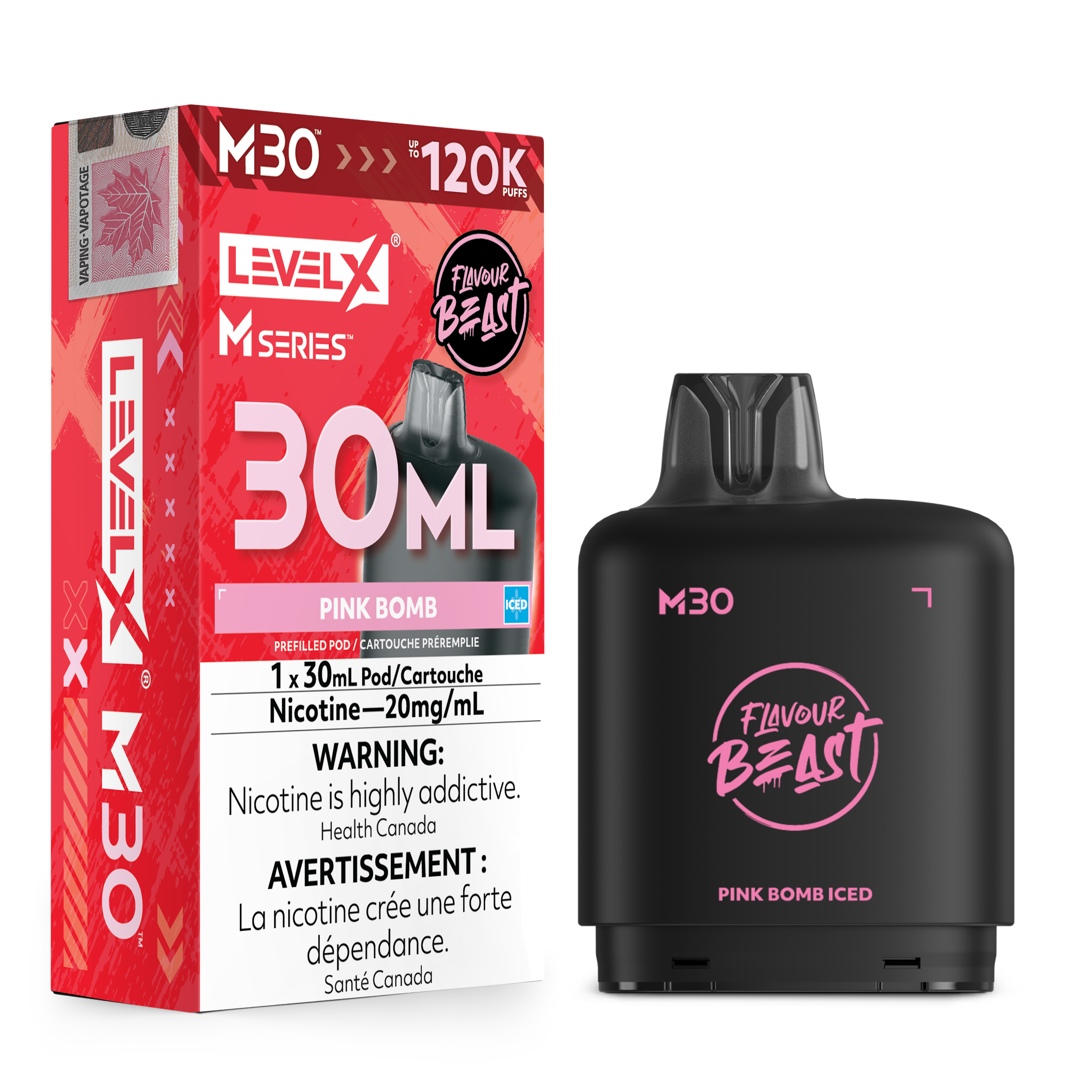 PINK BOMB ICED  - LEVEL X M30 (30mL) *LEVEL X M DEVICE REQUIRED*