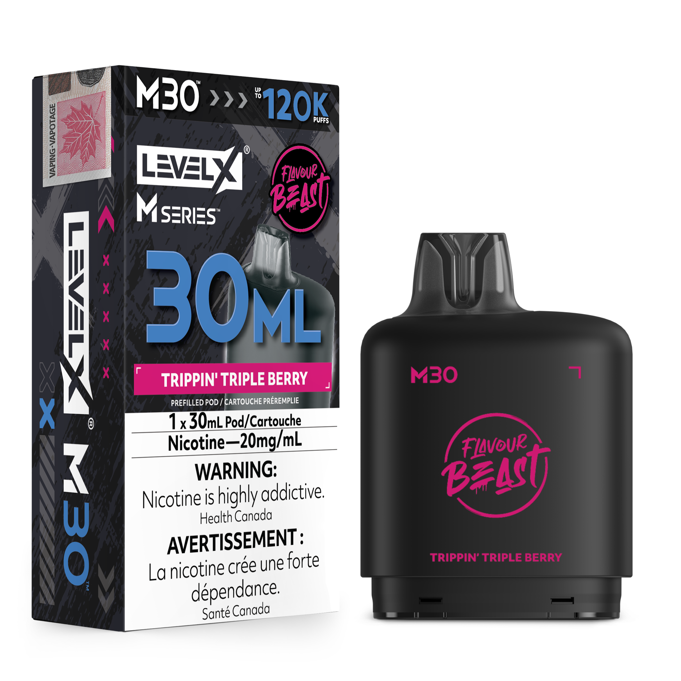 TRIPPIN' TRIPLE BERRY - LEVEL X M30 (30mL) *LEVEL X M DEVICE REQUIRED*