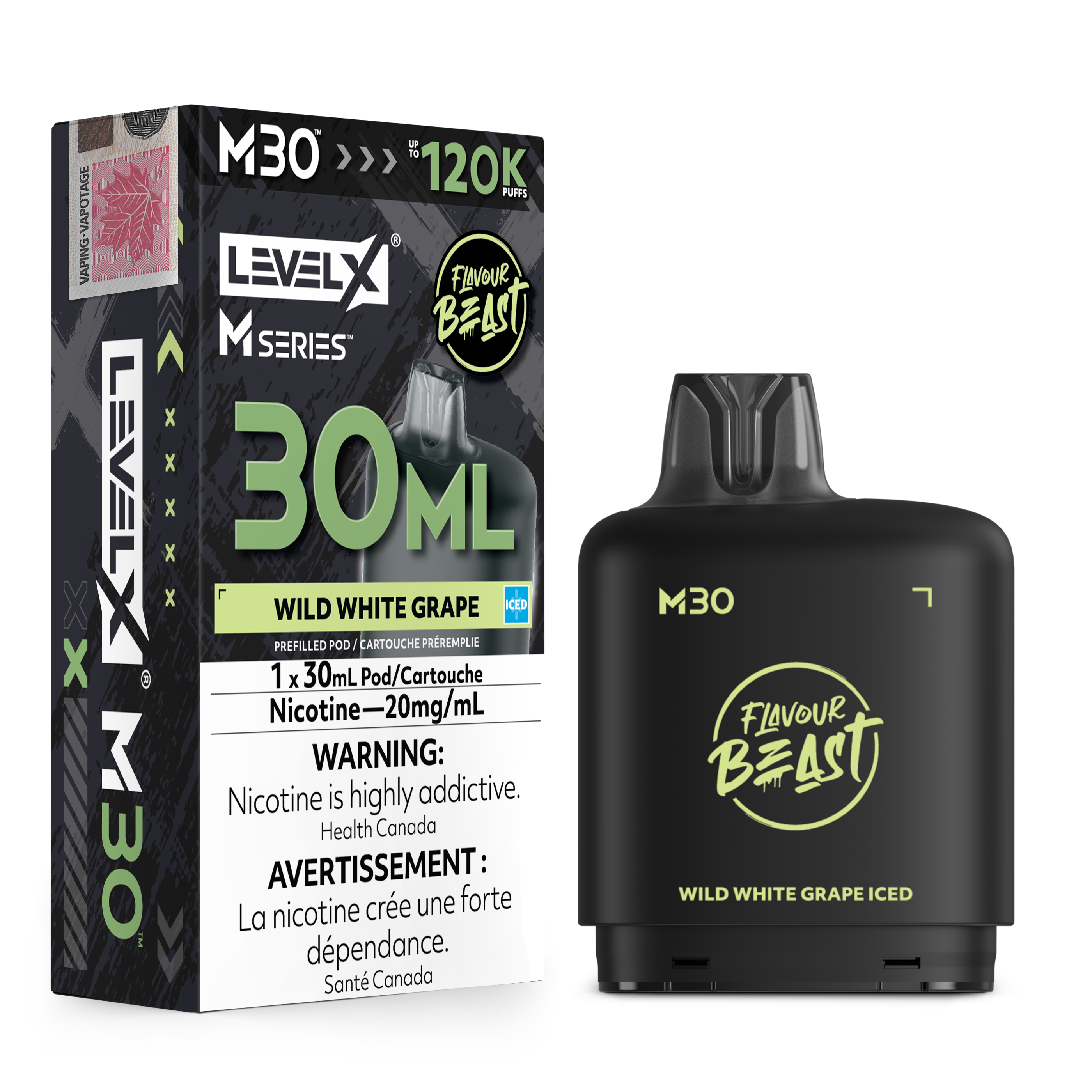WILD WHITE GRAPE ICED - LEVEL X M30 (30mL) *LEVEL X M DEVICE REQUIRED*