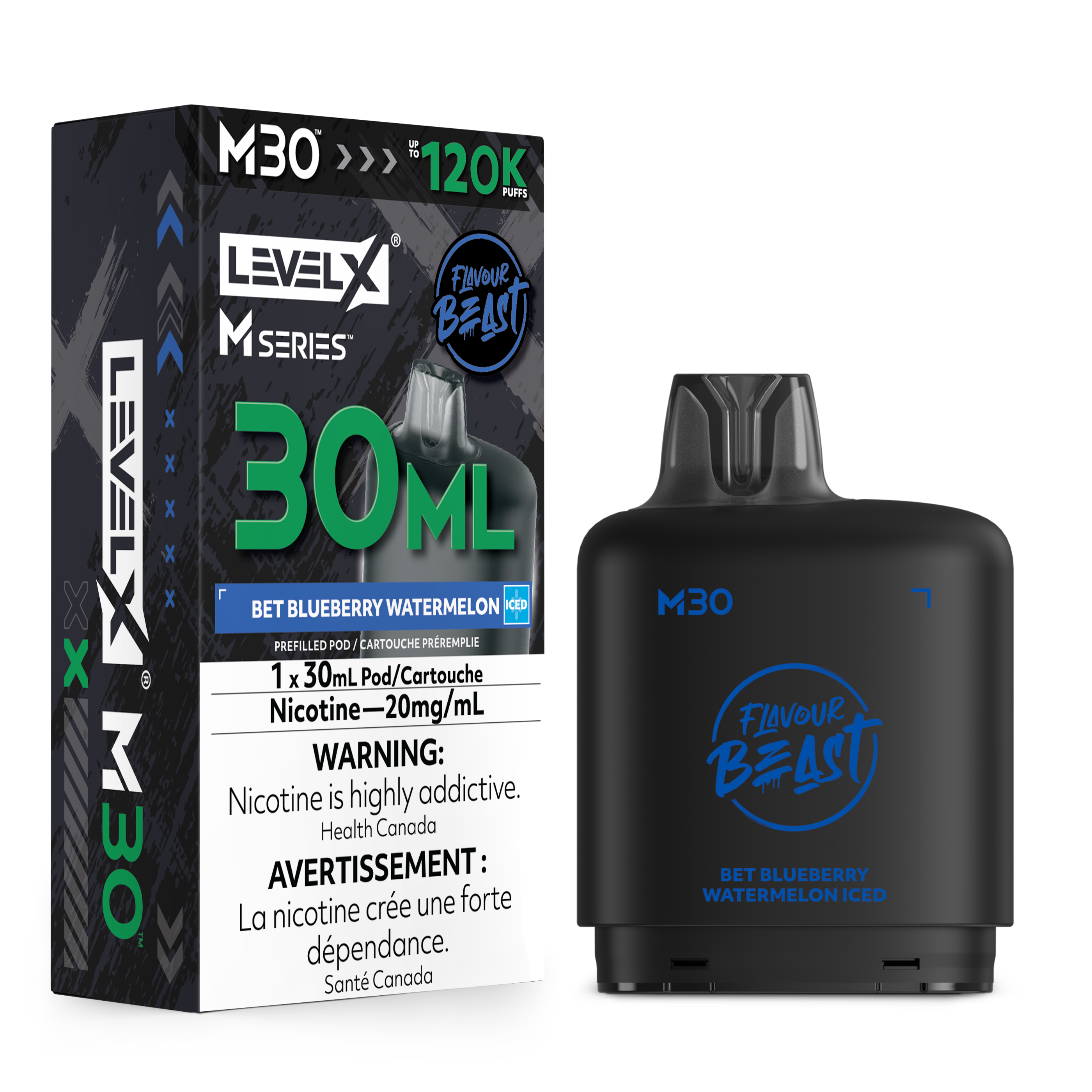BET BLUEBERRY WATERMELON ICED - LEVEL X M30 (30mL) *LEVEL X M DEVICE REQUIRED*