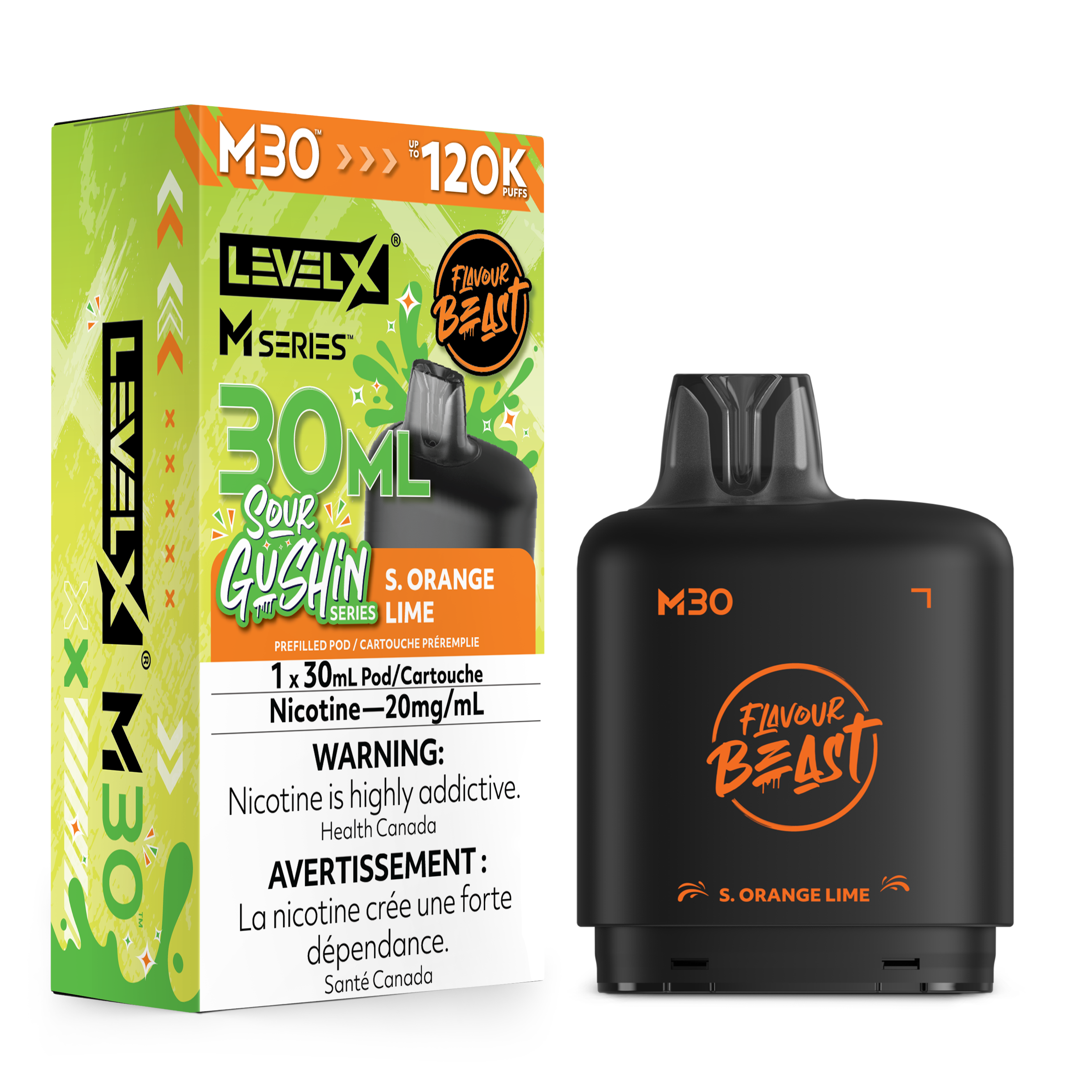 GUSHIN S. ORANGE LIME - LEVEL X M30 (30mL) *LEVEL X M DEVICE REQUIRED*