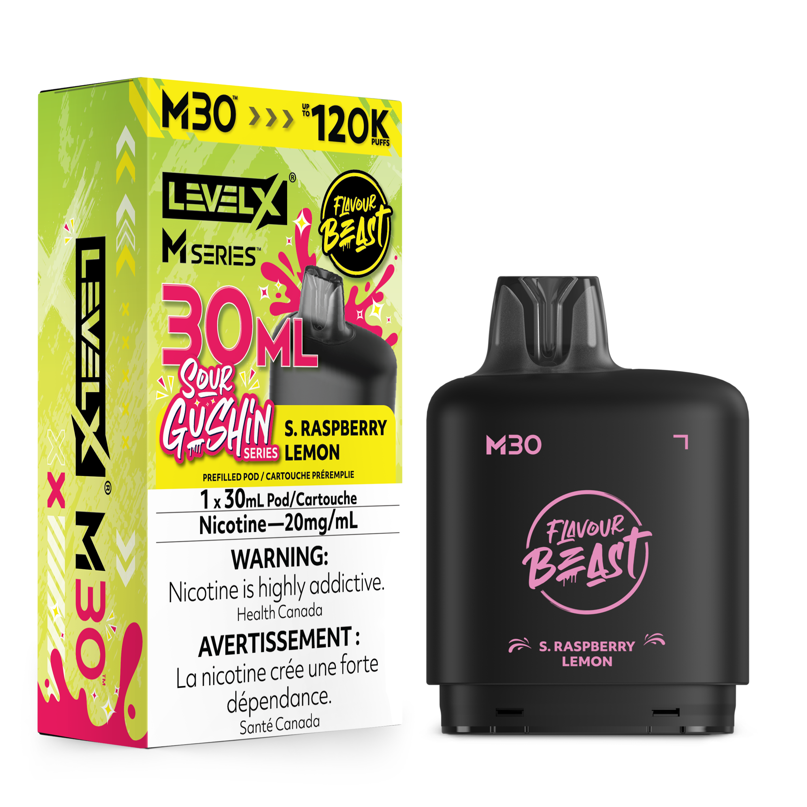 GUSHIN S. RASPBERRY LEMON - LEVEL X M30 (30mL) *LEVEL X M DEVICE REQUIRED*