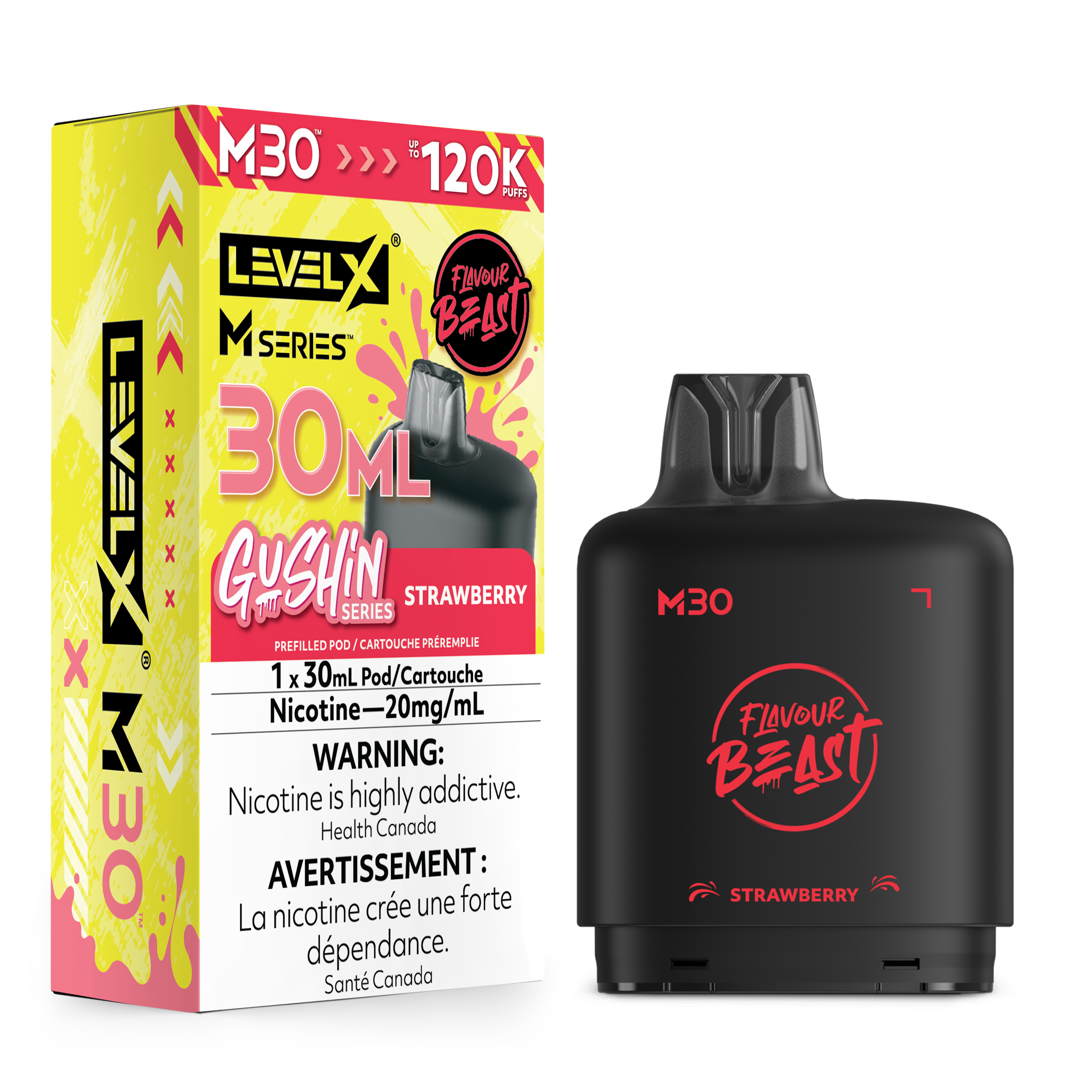GUSHIN STRAWBERRY - LEVEL X M30 (30mL) *LEVEL X M DEVICE REQUIRED*