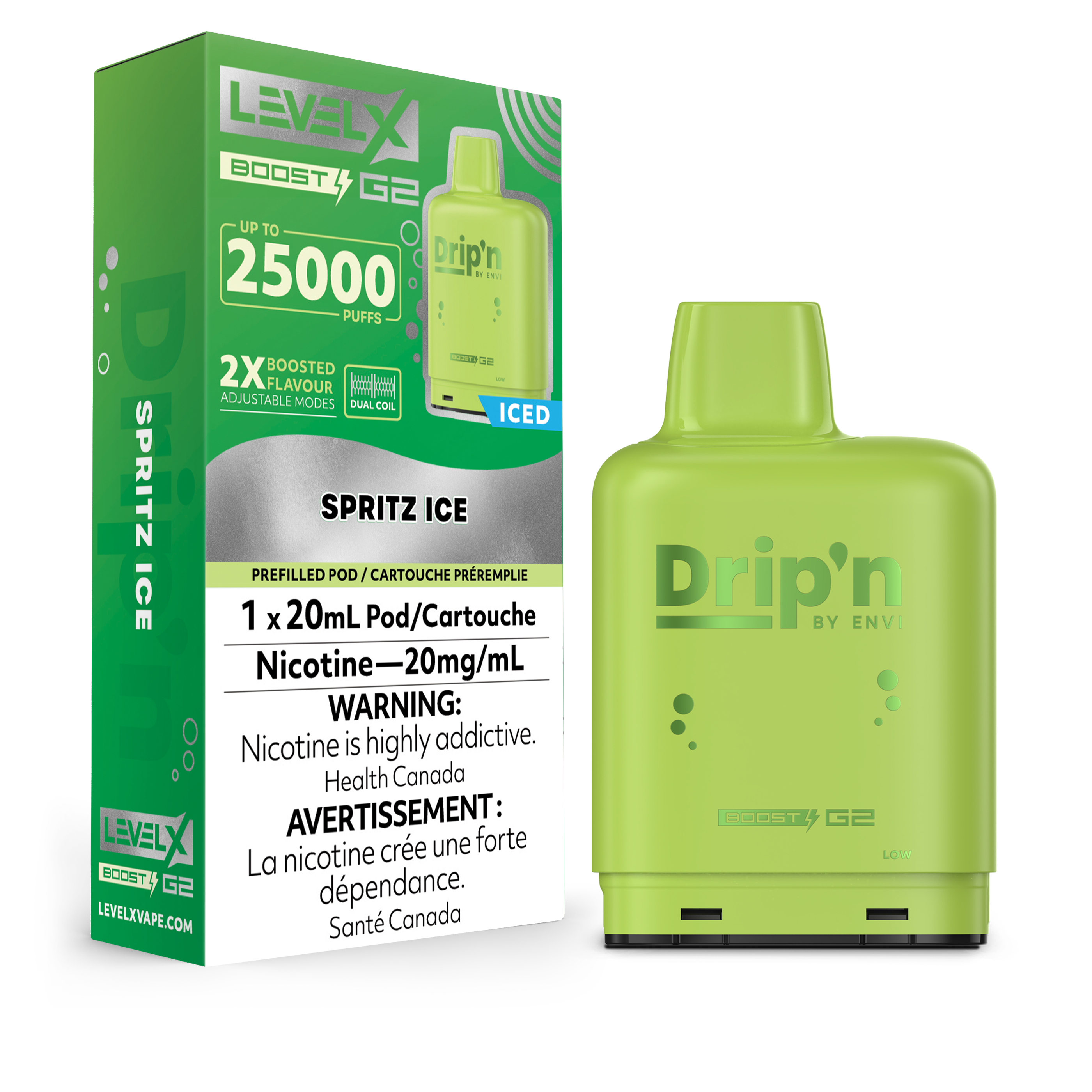 SPRITZ ICE - LEVEL X DRIP'N BOOST (20mL) (ONTARIO)