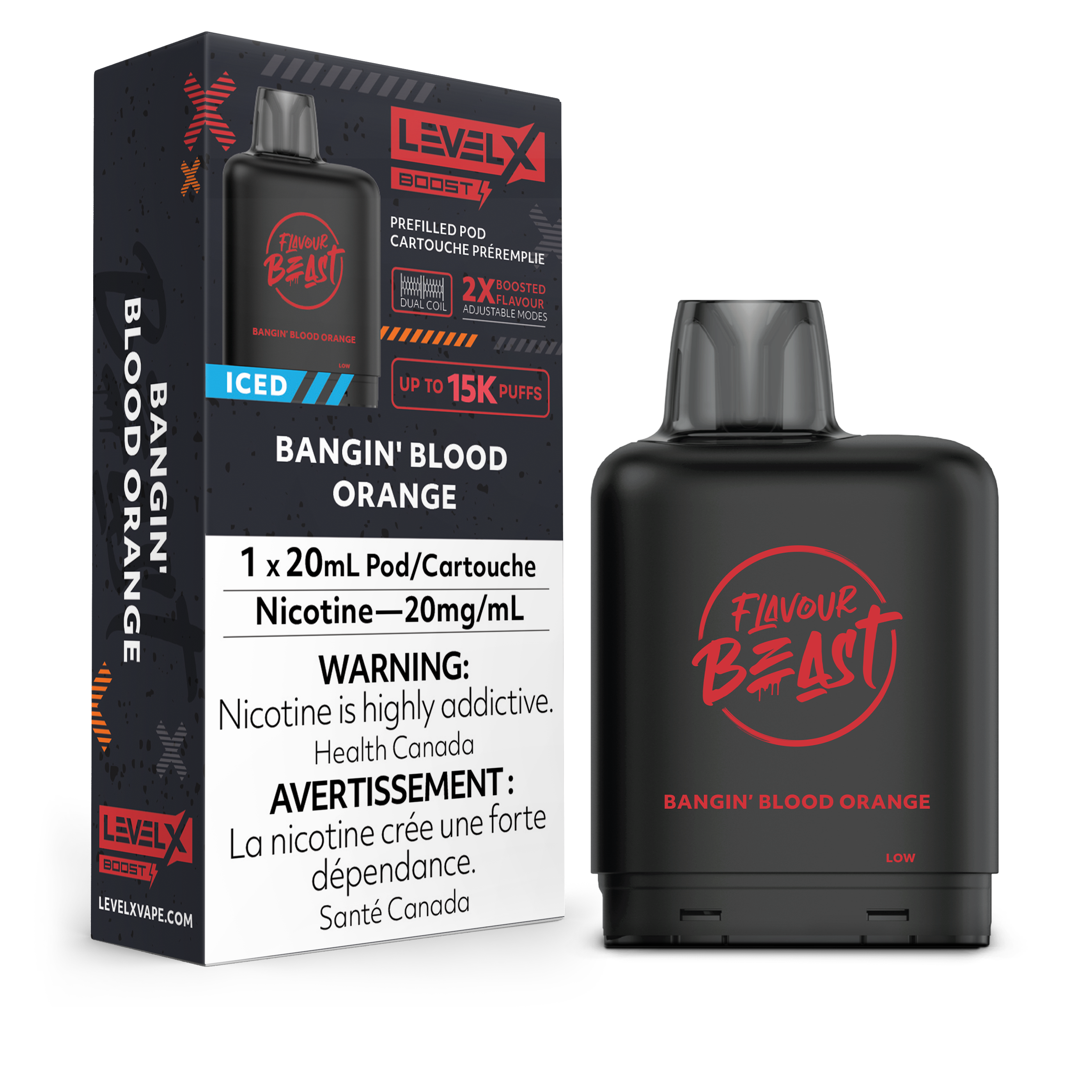 BANGIN' BLOOD ORANGE - LEVEL X FB BOOST (20mL) (ONTARIO)