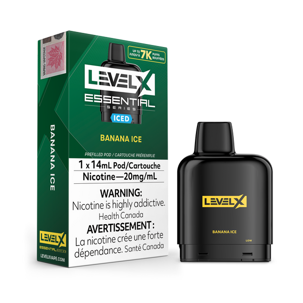 BANANA ICE - LEVEL X POD ESSENTIAL SERIES 14mL (ONTARIO)