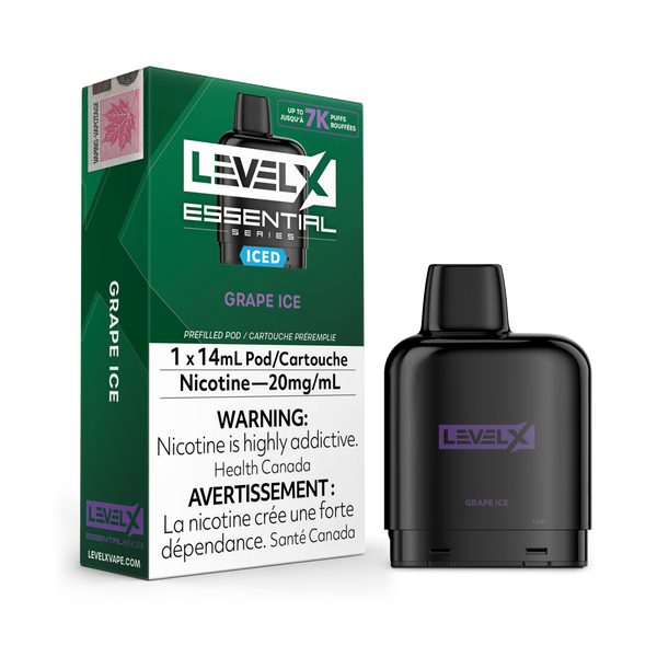 GRAPE ICE - LEVEL X POD ESSENTIAL SERIES 14mL (ONTARIO)