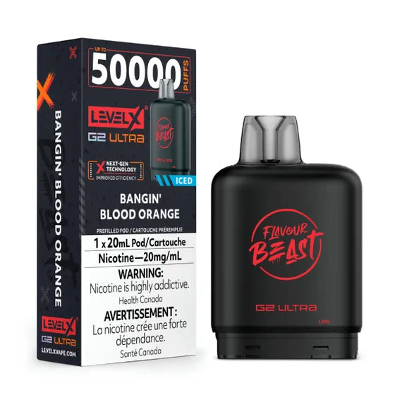 BANGIN' BLOOD ORANGE - FLAVOUR BEAST LEVEL X G2 ULTRA (20mL) (ONTARIO)