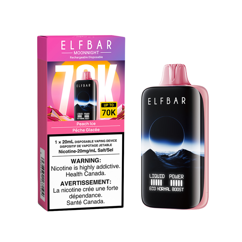 PEACH ICE - ELFBAR MOONNIGHT 70K (20mL) (ONTARIO)